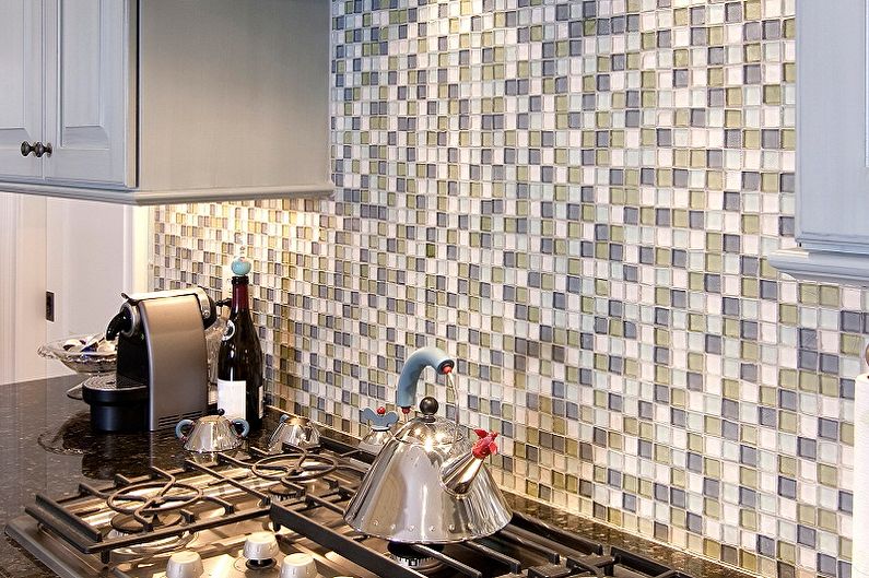Mosaic kitchen apron - photo