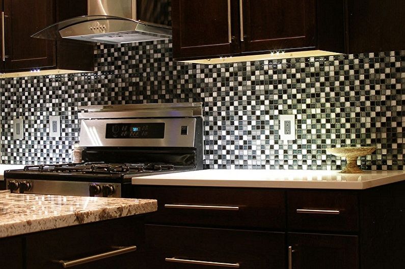 Mosaic kitchen apron - photo