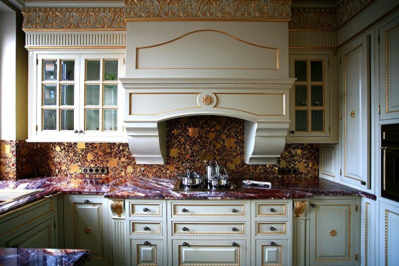 Mosaic kitchen apron - photo