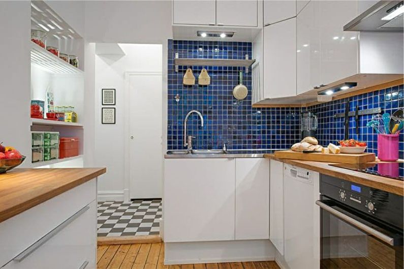 Mosaic kitchen apron - photo