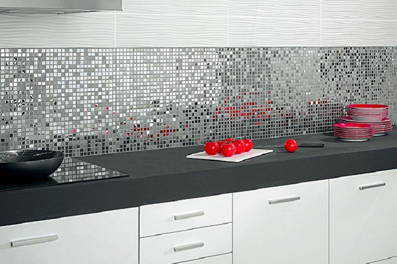 Mosaic kitchen apron - photo