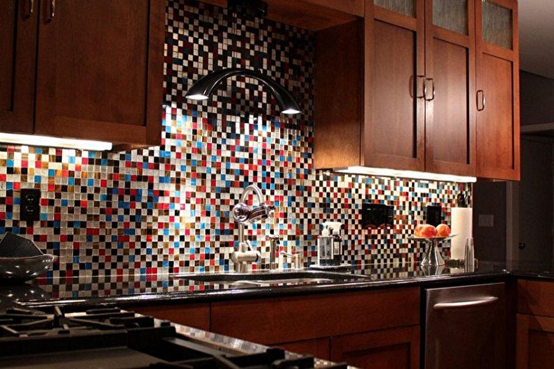 Mosaic kitchen apron - photo