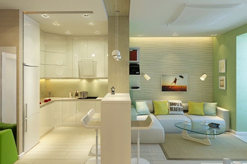 Kitchen design 4 sq.m. - Where to start repair