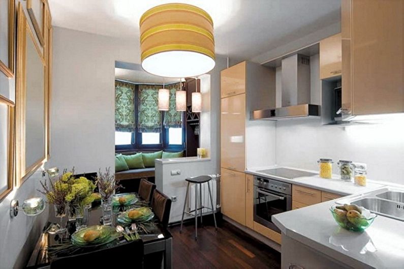 Kitchen design 4 sq.m. - Where to start repair
