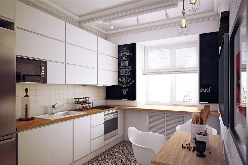 Kitchen 4 sq.m. in Scandinavian style - Interior Design
