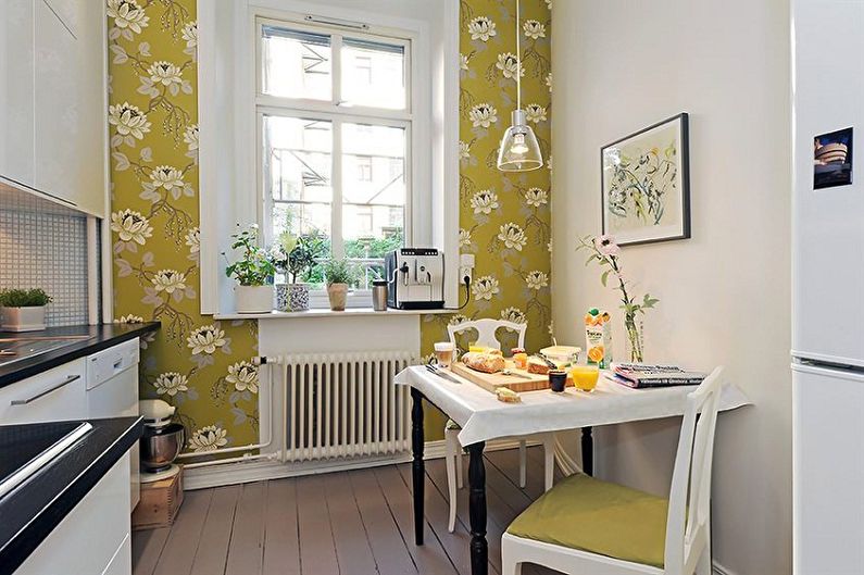Kitchen interior design 4 sq.m. - Photo