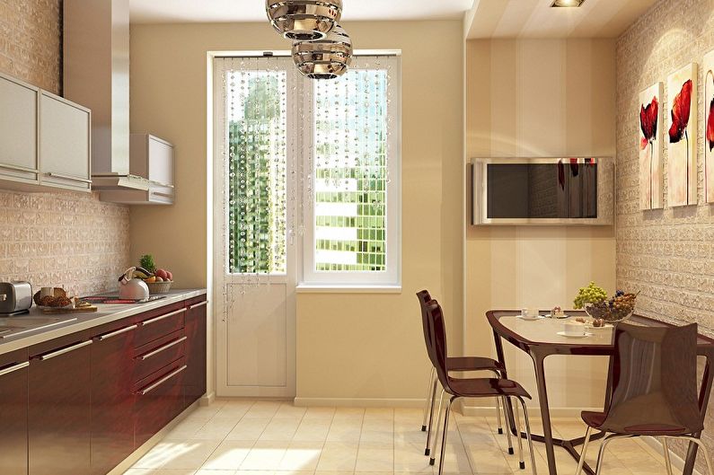 Japanese-style beige kitchen - Interior Design