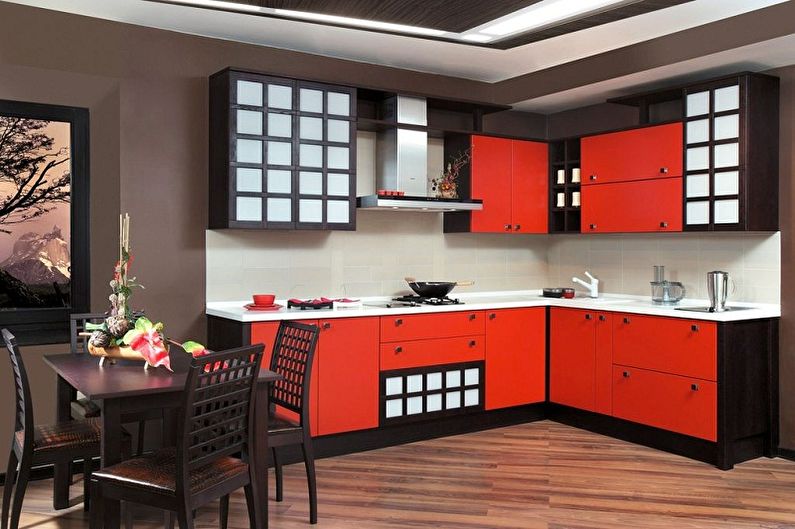 Japanese Style Red Cuisine - Interior Design