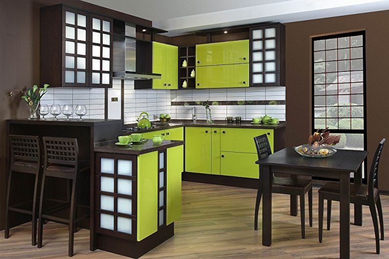 Japanese-Style Green Cuisine - Interior Design