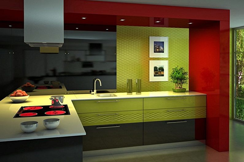Japanese-style kitchen interior design - photo