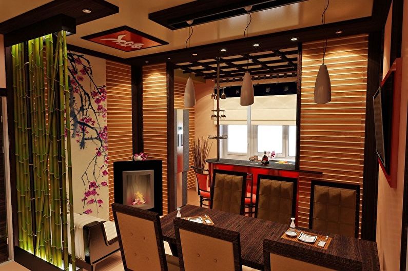 Japanese-style kitchen interior design - photo