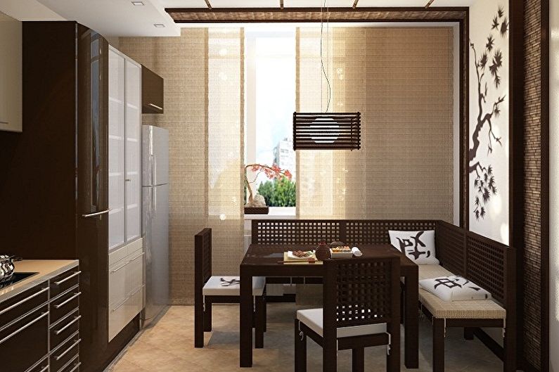 Japanese-style kitchen interior design - photo