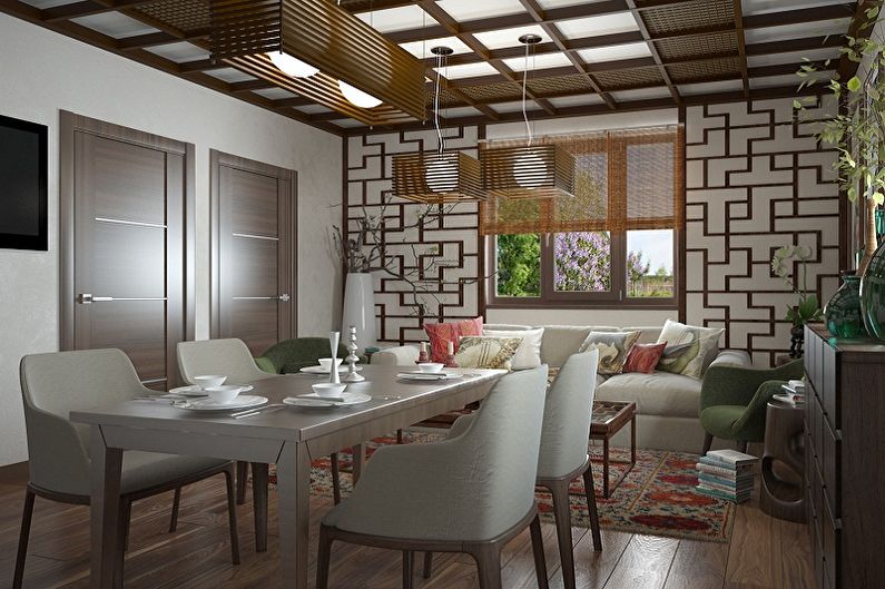 Japanese-style kitchen interior design - photo