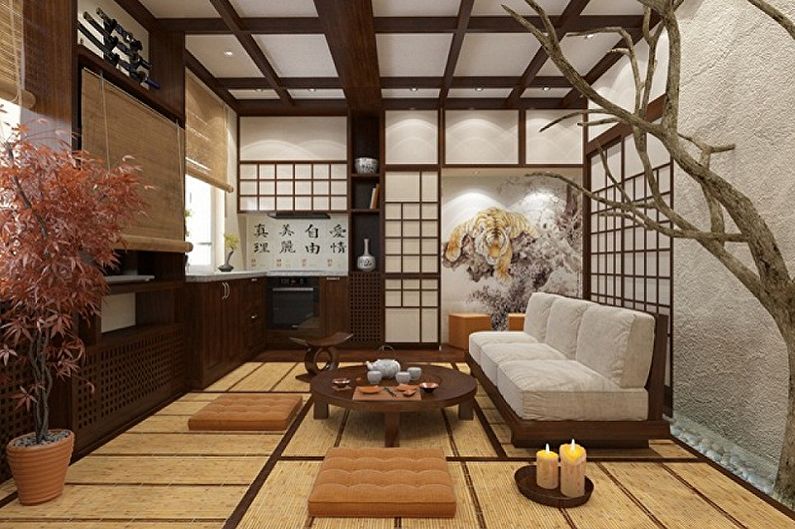 Japanese-style kitchen interior design - photo