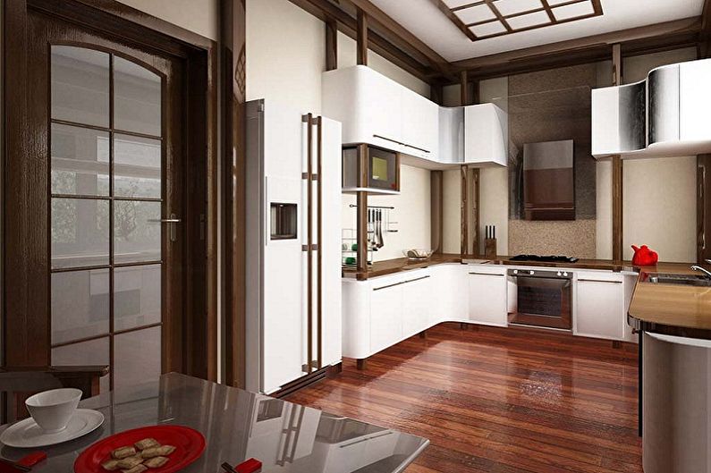 Japanese-style kitchen interior design - photo