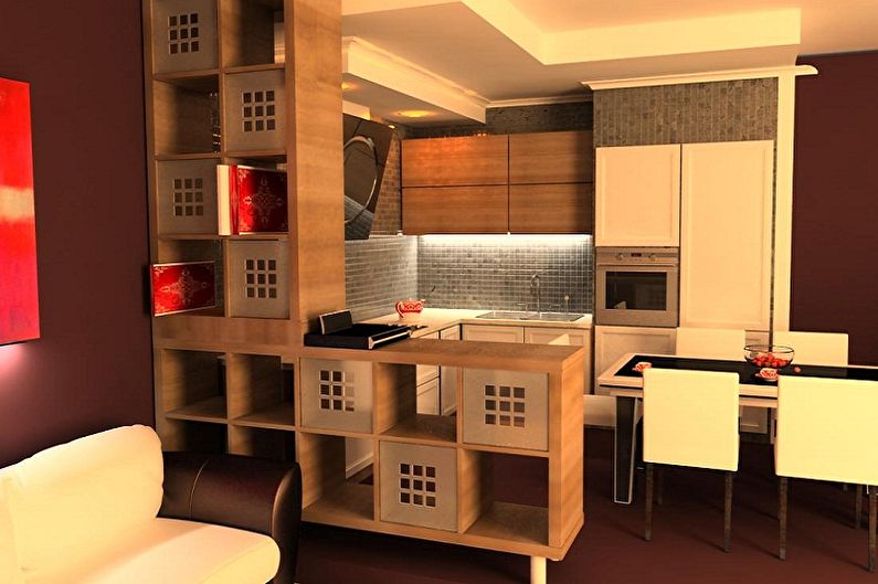 Japanese-style kitchen interior design - photo