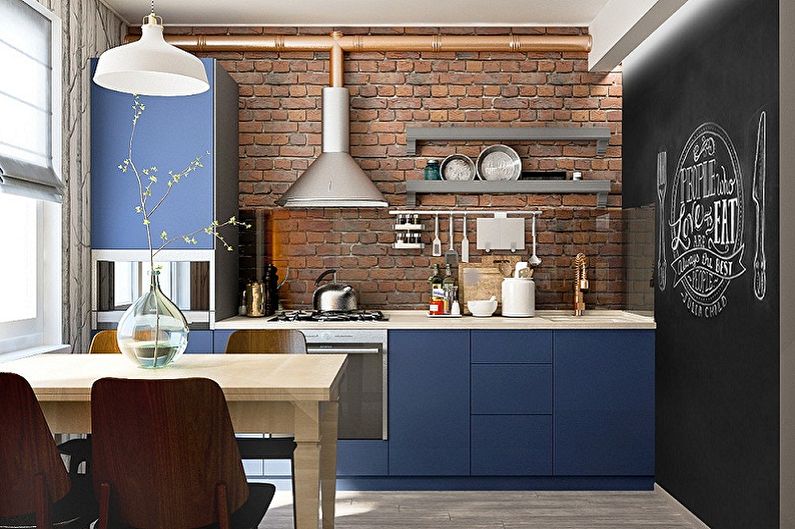 Small loft style kitchen - Interior Design