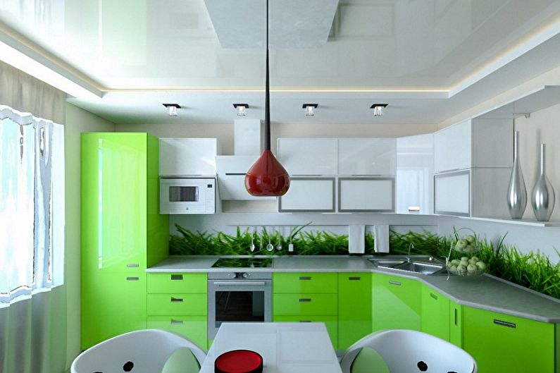 Interior design of a small kitchen - photo