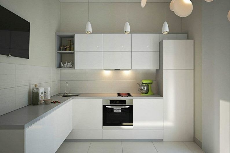 Interior design of a small kitchen - photo