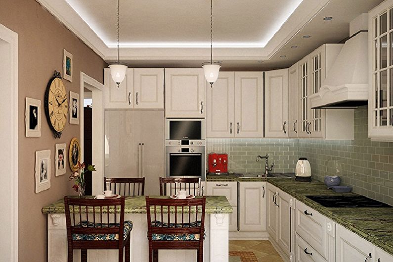 Interior design of a small kitchen - photo