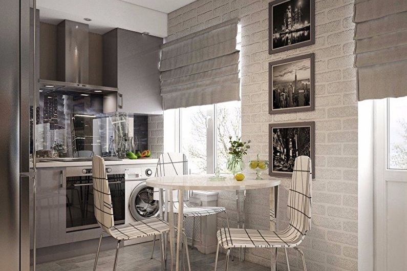 Interior design of a small kitchen - photo