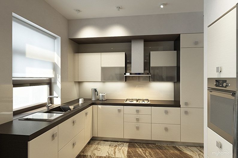 Interior design of a small kitchen - photo