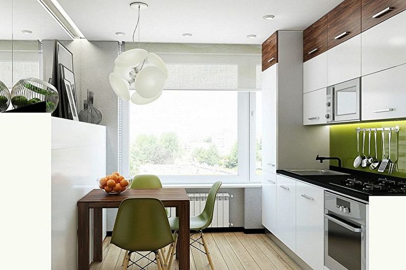 Interior design of a small kitchen - photo