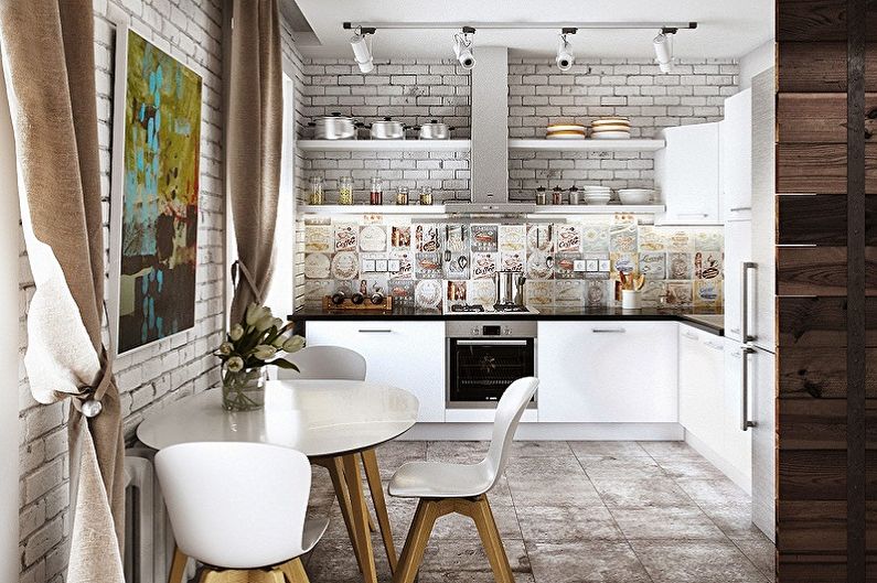 Small loft style kitchen - Interior Design