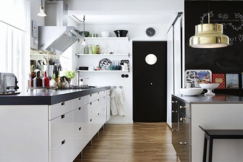 Interior design kitchen in the loft style - photo