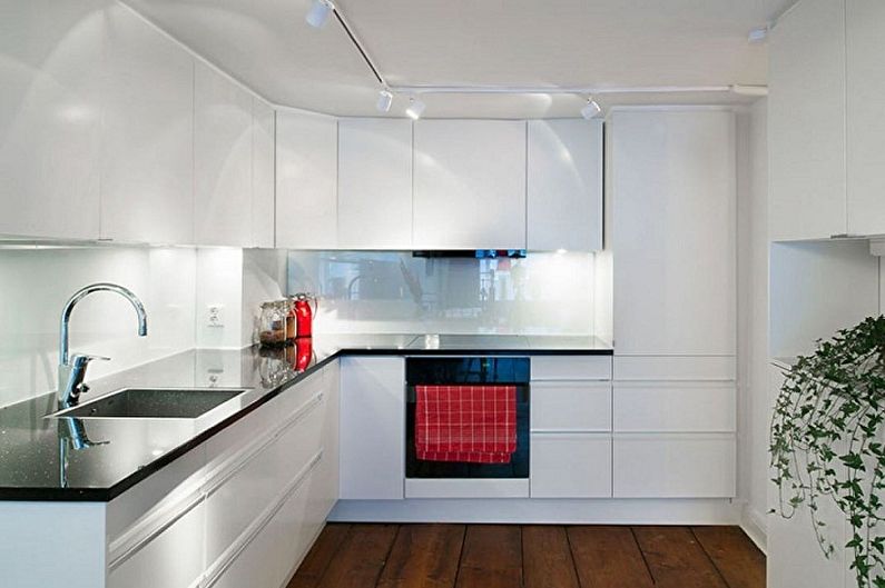 Small kitchen in the style of minimalism - Interior Design