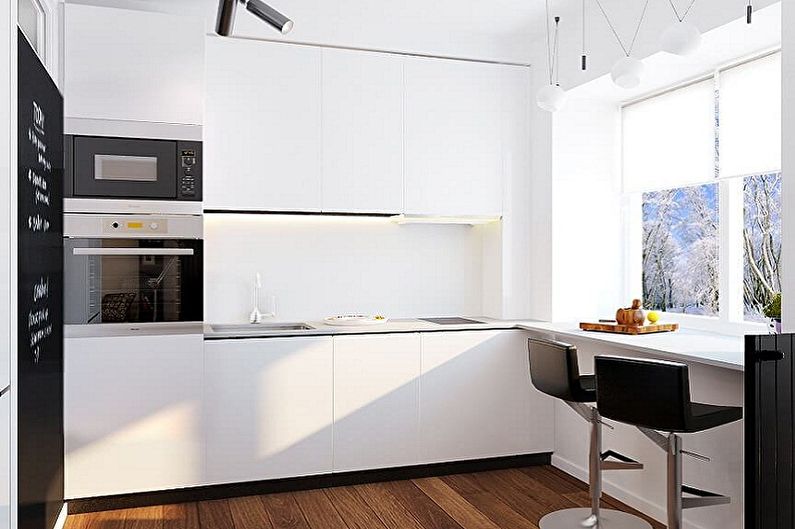 Small kitchen in the style of minimalism - Interior Design