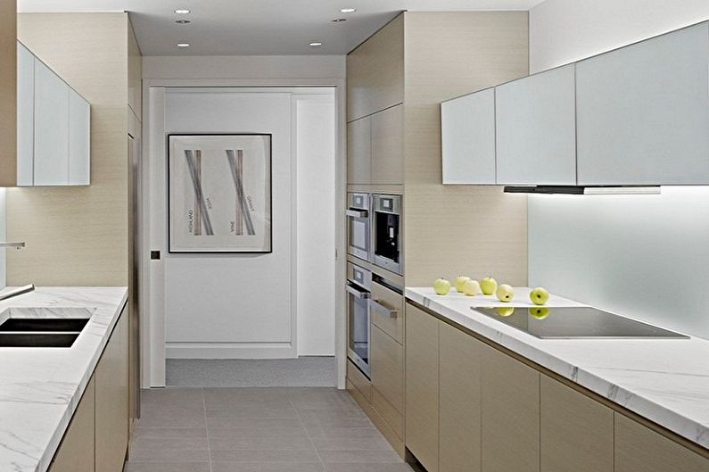 Interior design kitchen in the style of minimalism - photo