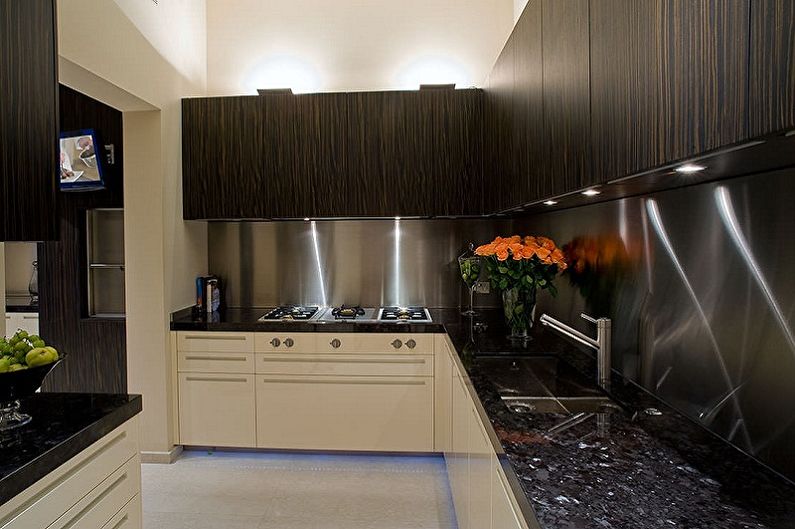 Decorating the working wall in the kitchen - photos and ideas