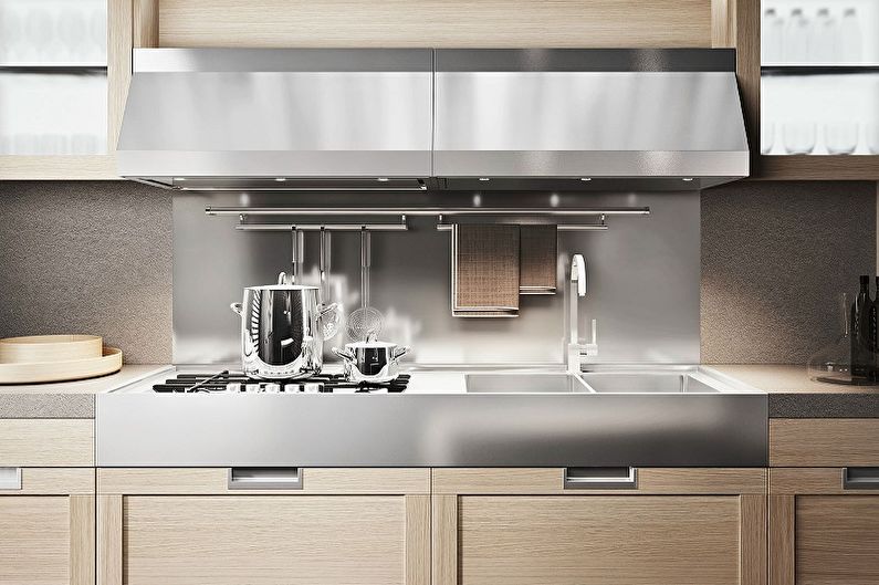 Decorating the working wall in the kitchen - photos and ideas