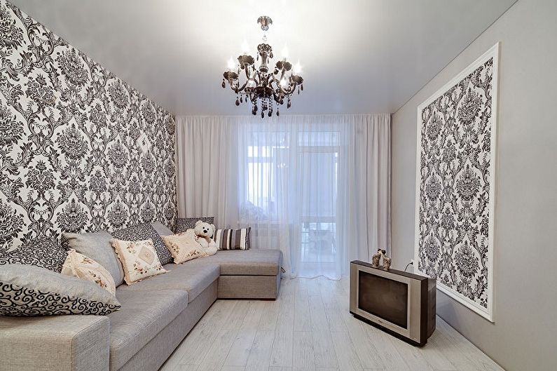 Wallpaper for the hall - Features of wallpaper with patterns