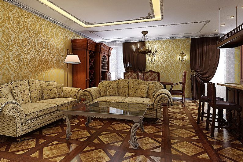 Wallpaper for the hall - Wallpaper and interior styles