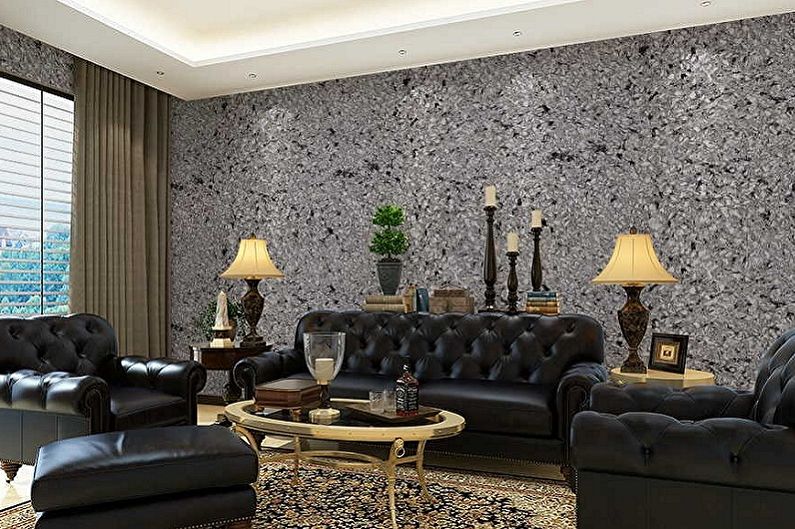 Wallpaper for the hall - photo