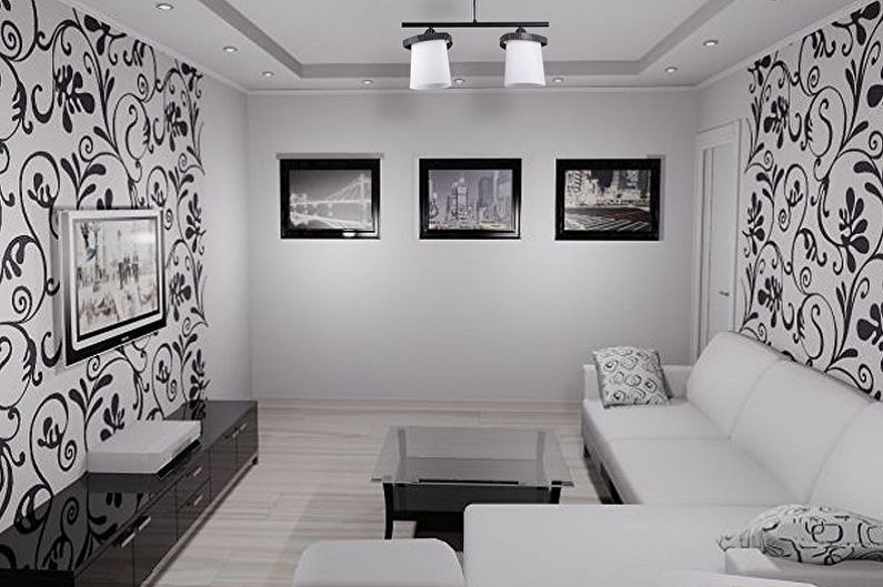 Wallpaper for the hall - photo