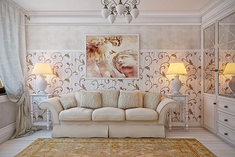 Wallpaper for the hall - photo