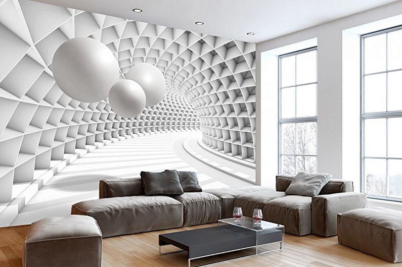 Wallpaper for the hall - photo