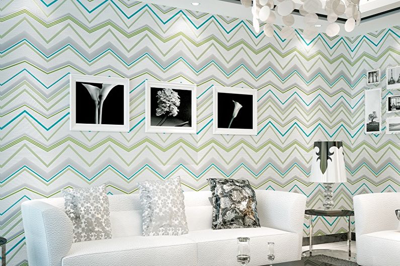 Wallpaper for the hall - photo
