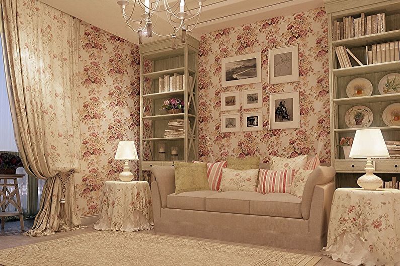 Wallpaper for the hall - photo