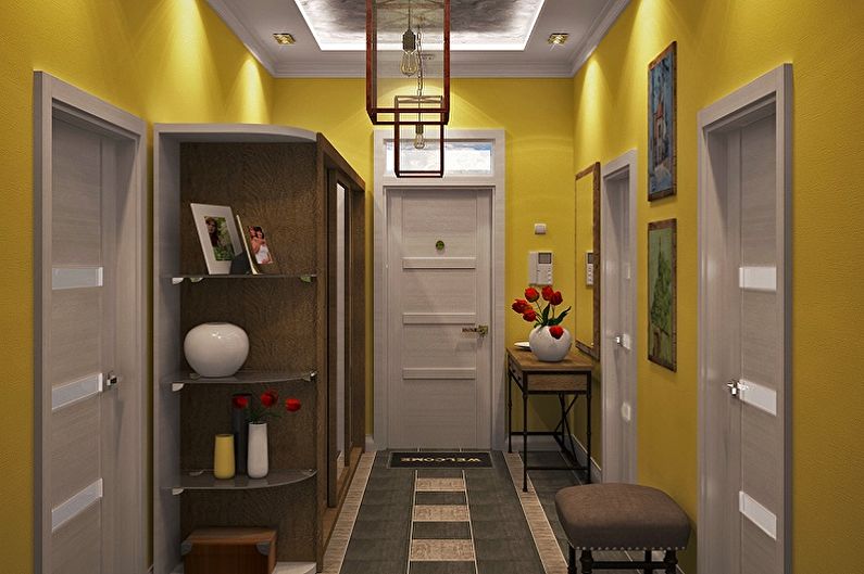 Small Hallway Design - Color