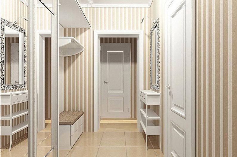 Small Hallway Design - Wall Decoration