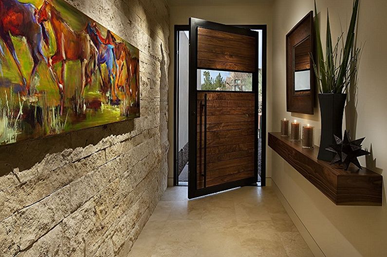 Small Hallway Design - Lighting and Decor
