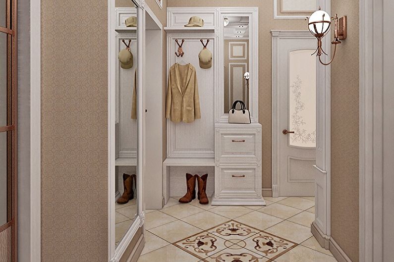 Small hallway in a classic style - Interior Design