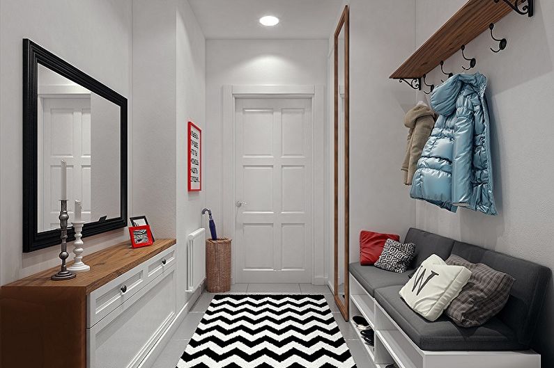 Small Scandinavian style entrance hall - Interior Design