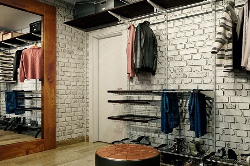 Small Loft Hallway - Interior Design