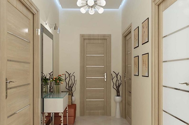 Interior design of a small hallway - photo