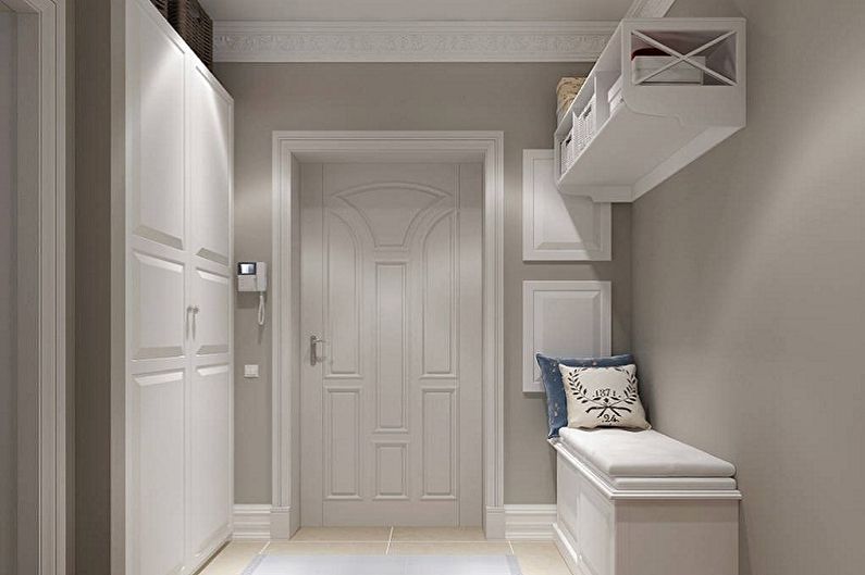 Interior design of a small hallway - photo
